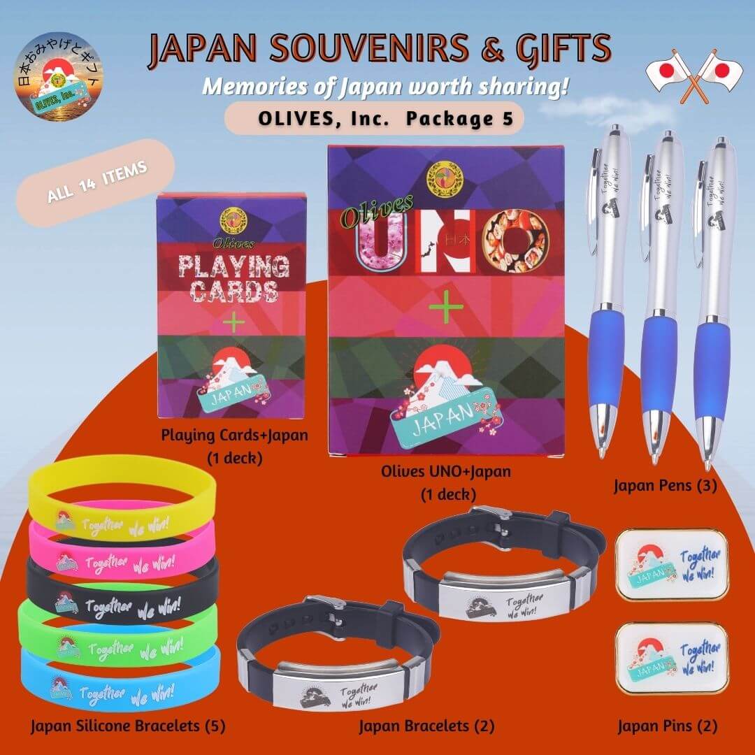 Japan Souvenirs & Gifts Package 5 ⋆ OLIVES, Inc. オリーブ語学学校